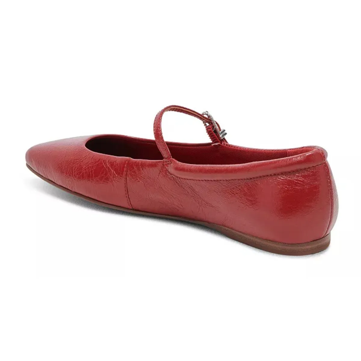 Dolce Vita Women's Reyes Ballet Flats Red Crinkle Patent