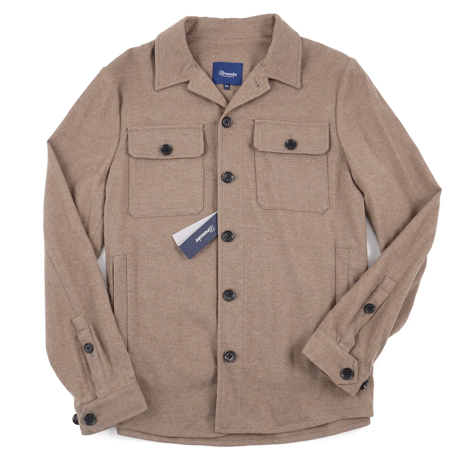 Drumohr Wool Blend Shirt-Jacket