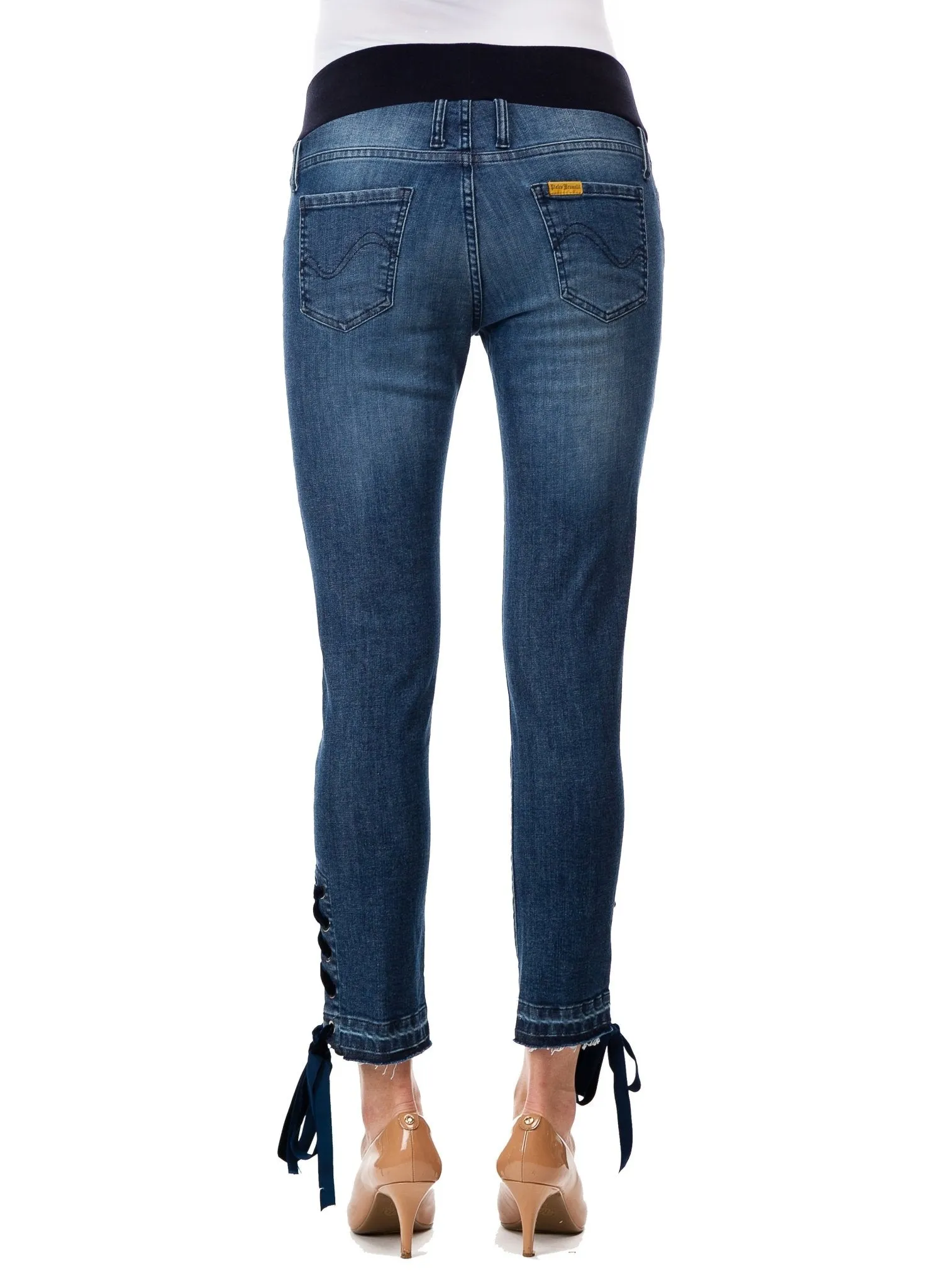 Dustin Maternity Jeans - Medium Stoned Wash