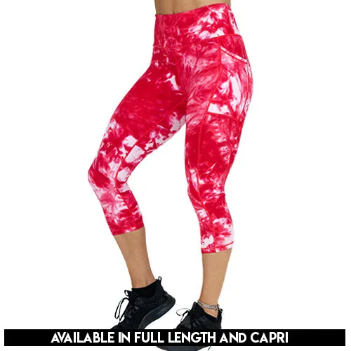 Dye Hard Leggings | Red