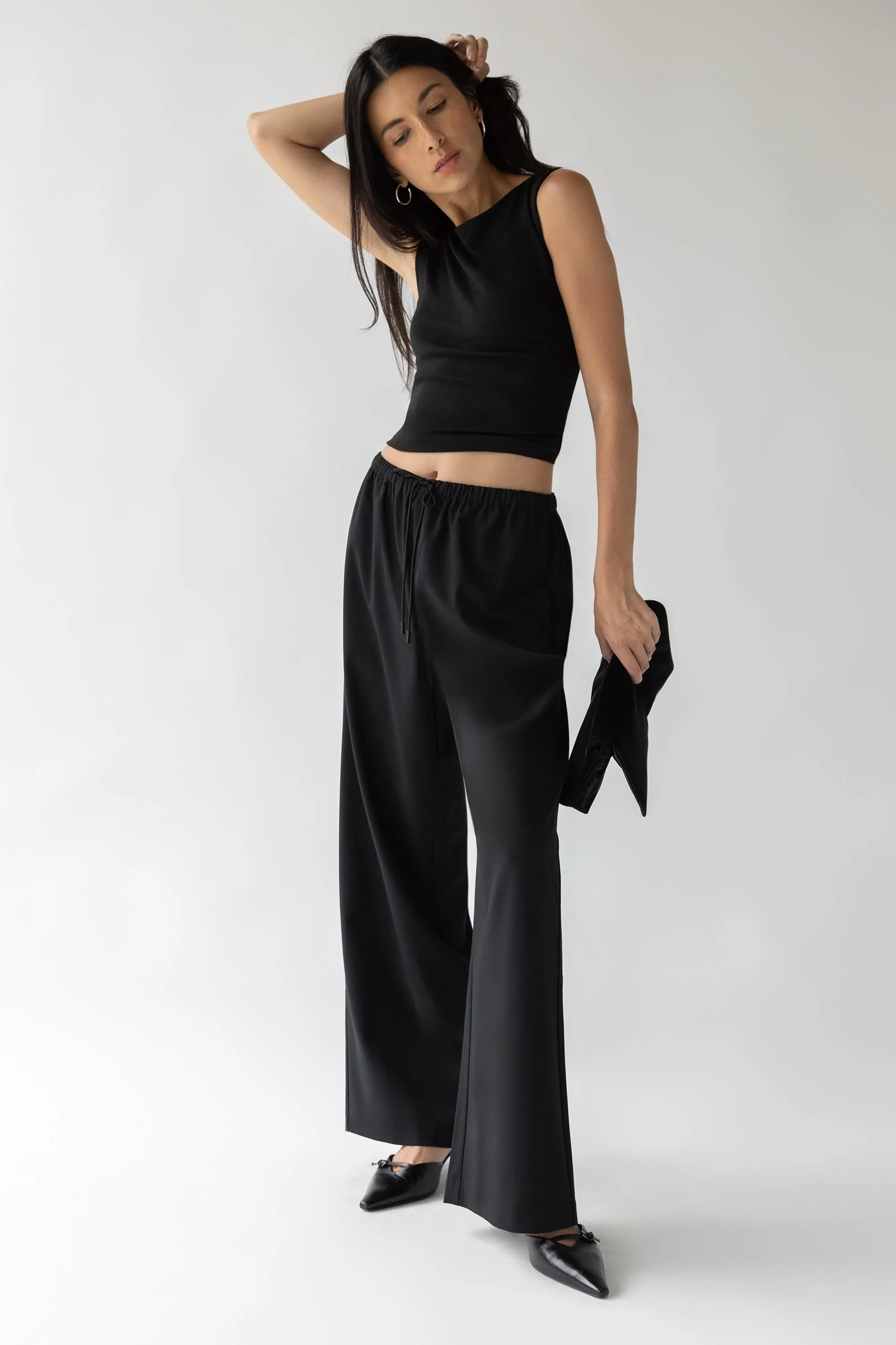 ELASTIC WAIST DRESS PANT