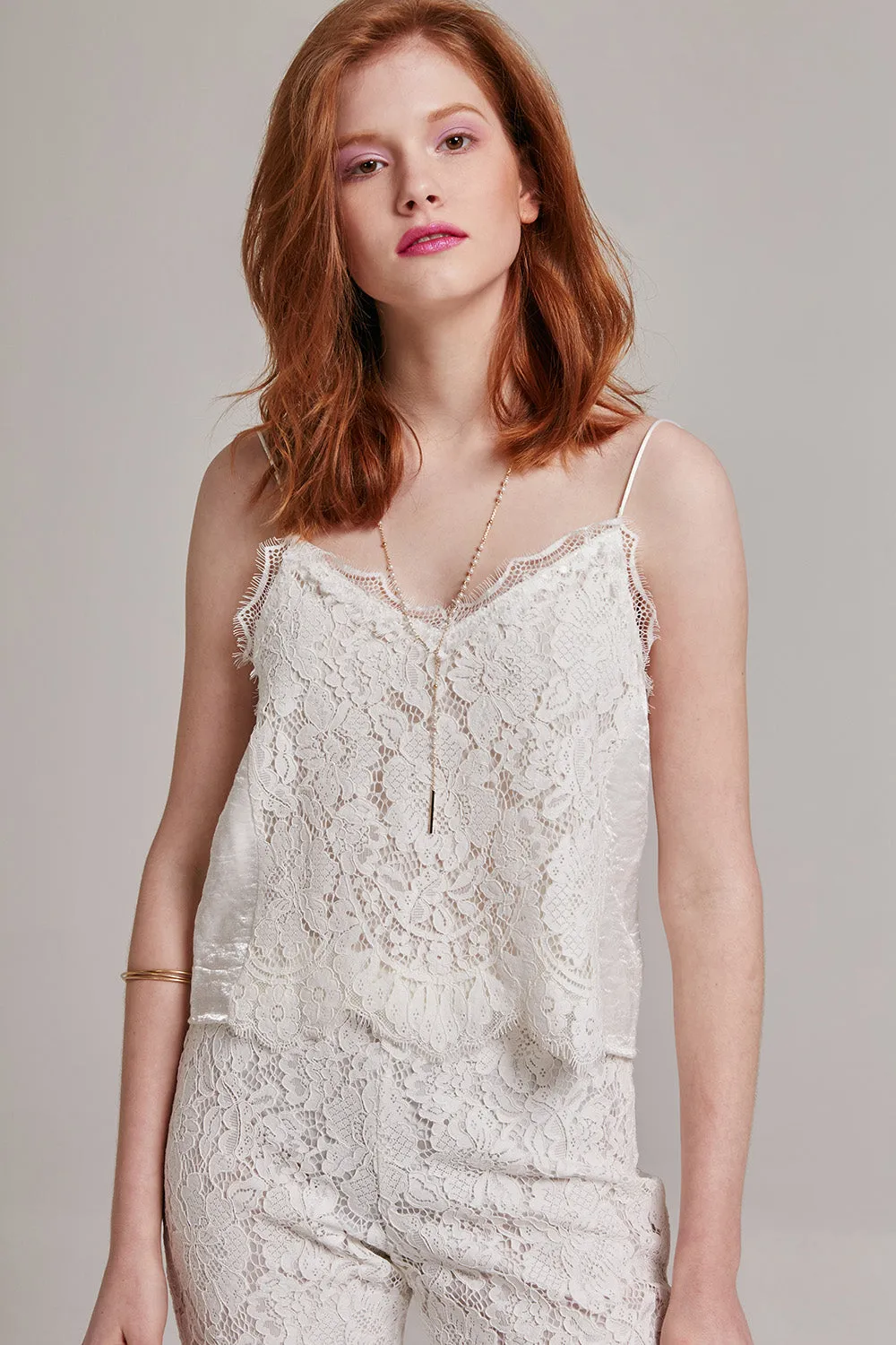 Elizabeth Front Lace Top