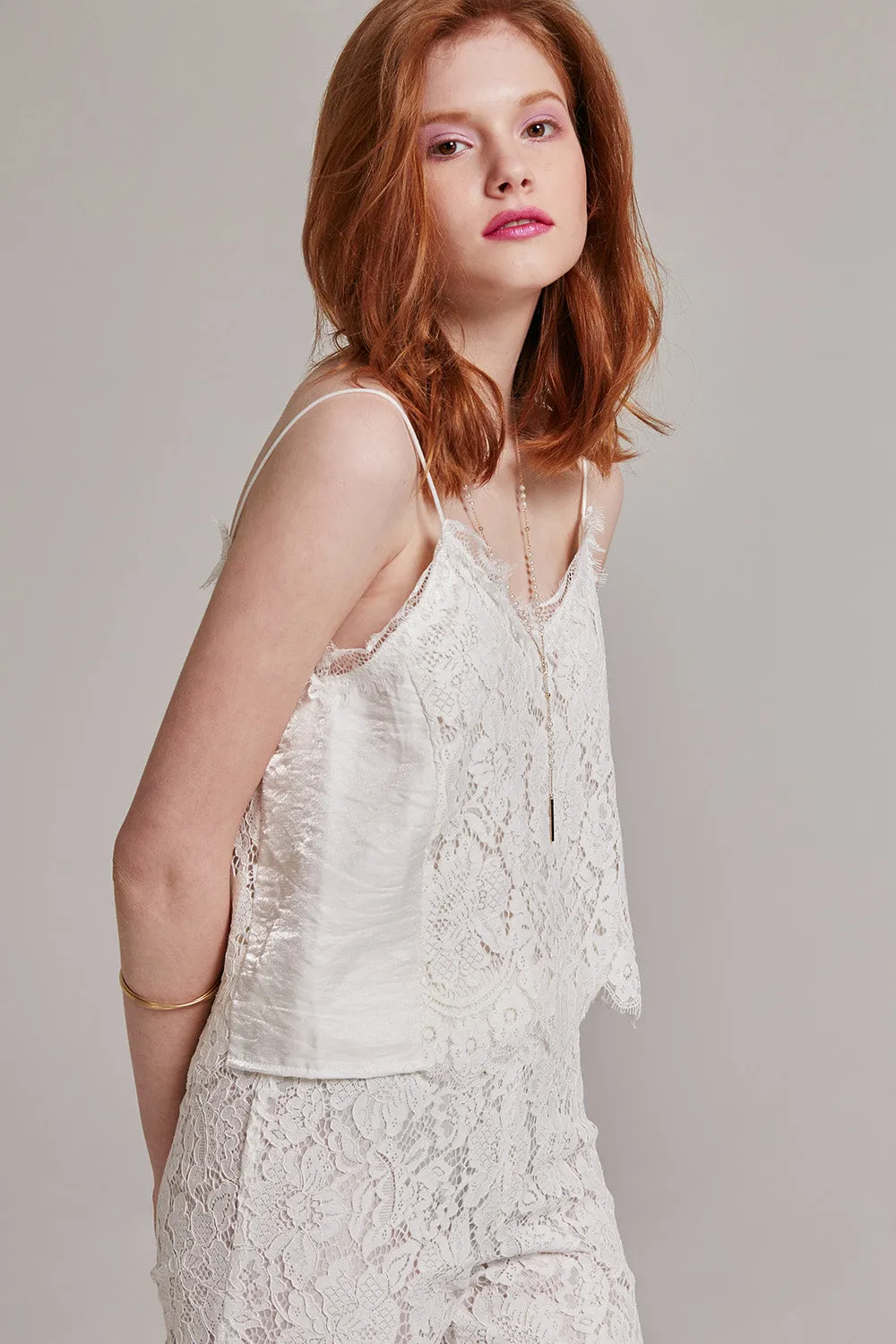 Elizabeth Front Lace Top