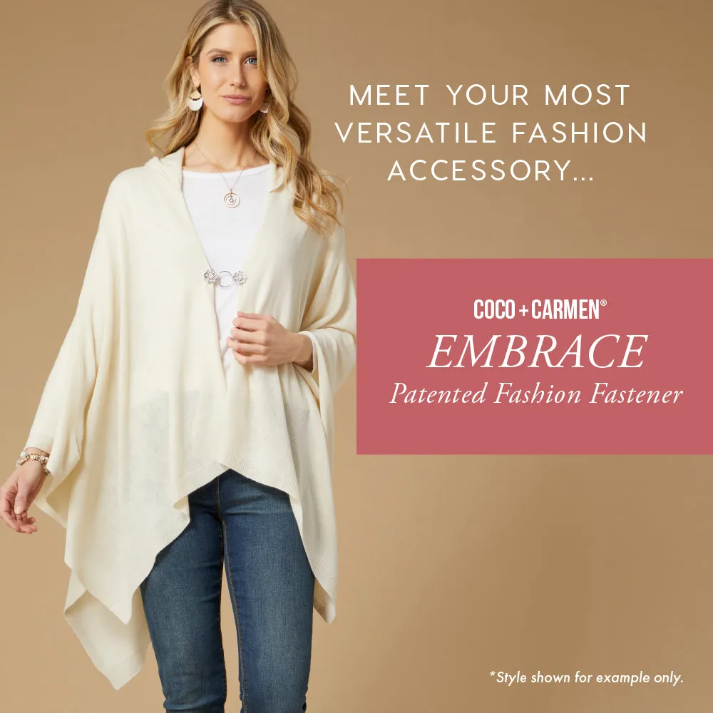 Embrace Patented Fashion Fastener - Wavy Square