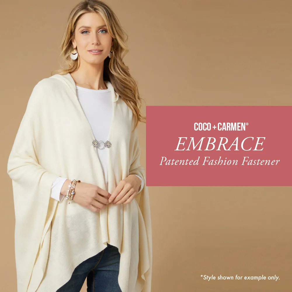 Embrace Patented Fashion Fastener - Wavy Square