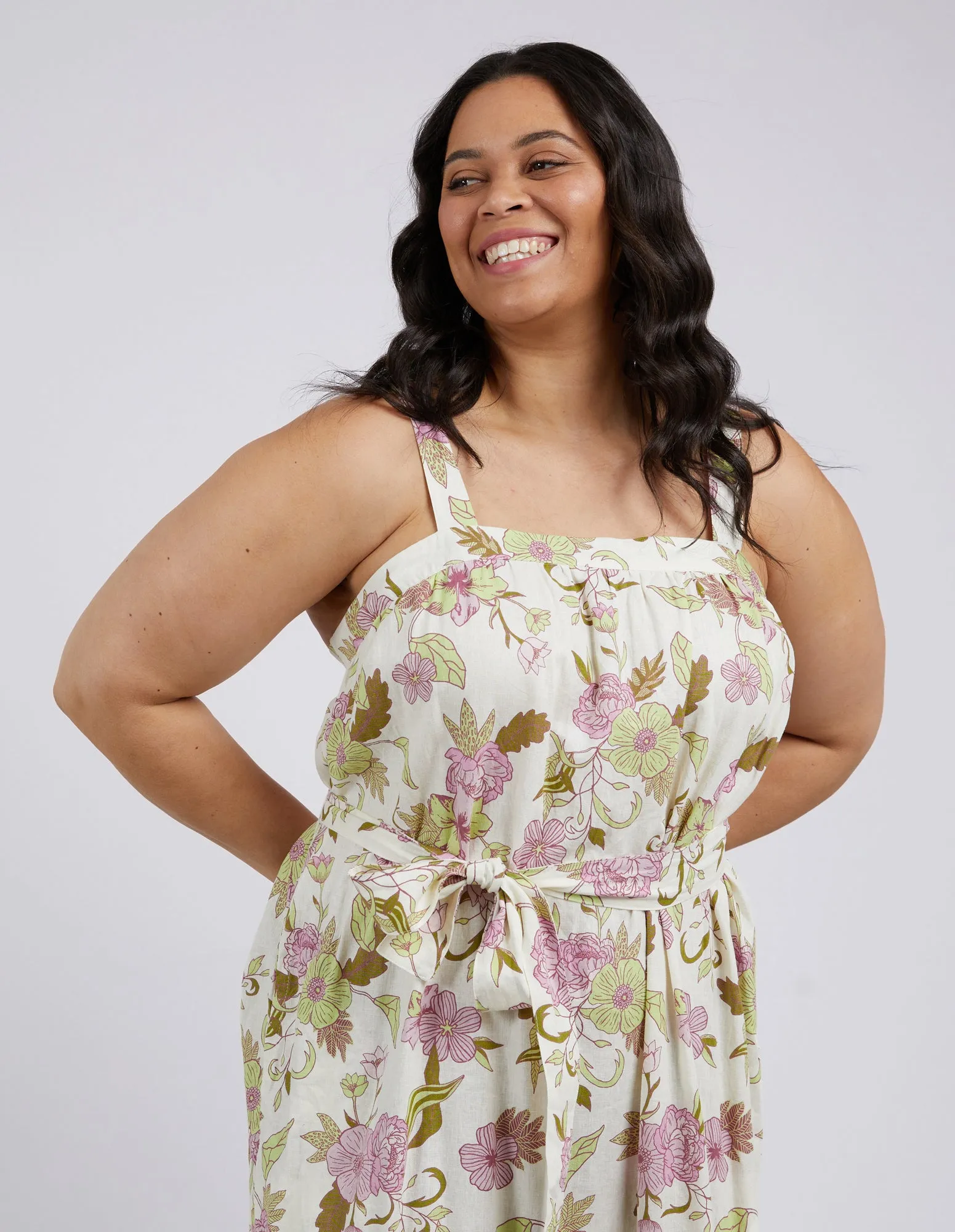 Emmeline Floral Dress Spliced Floral Print