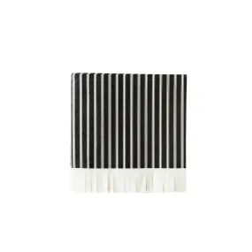 Ephemera Halloween Black Ticking Fringe Paper Napkins