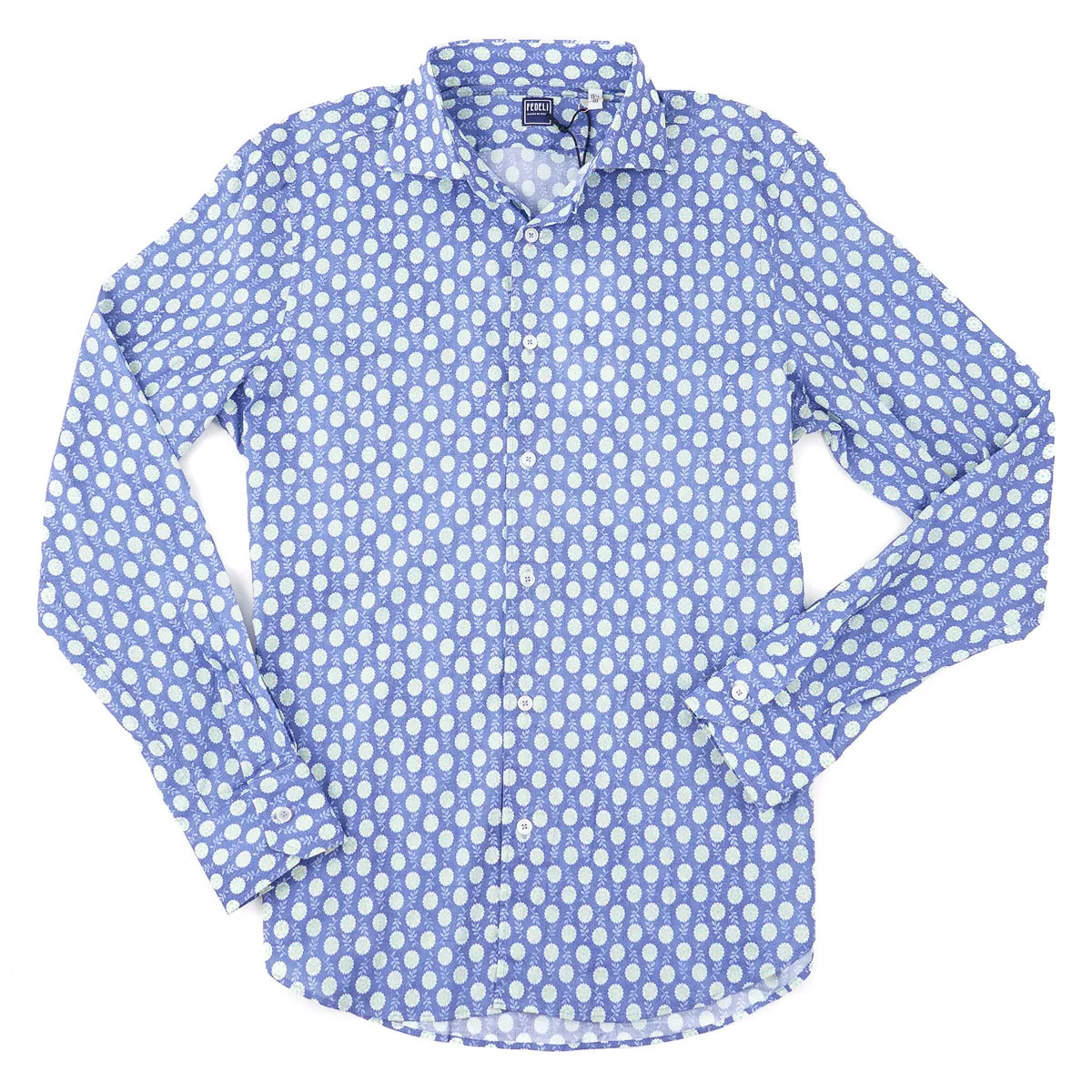 Fedeli Lightweight Printed Cotton Shirt