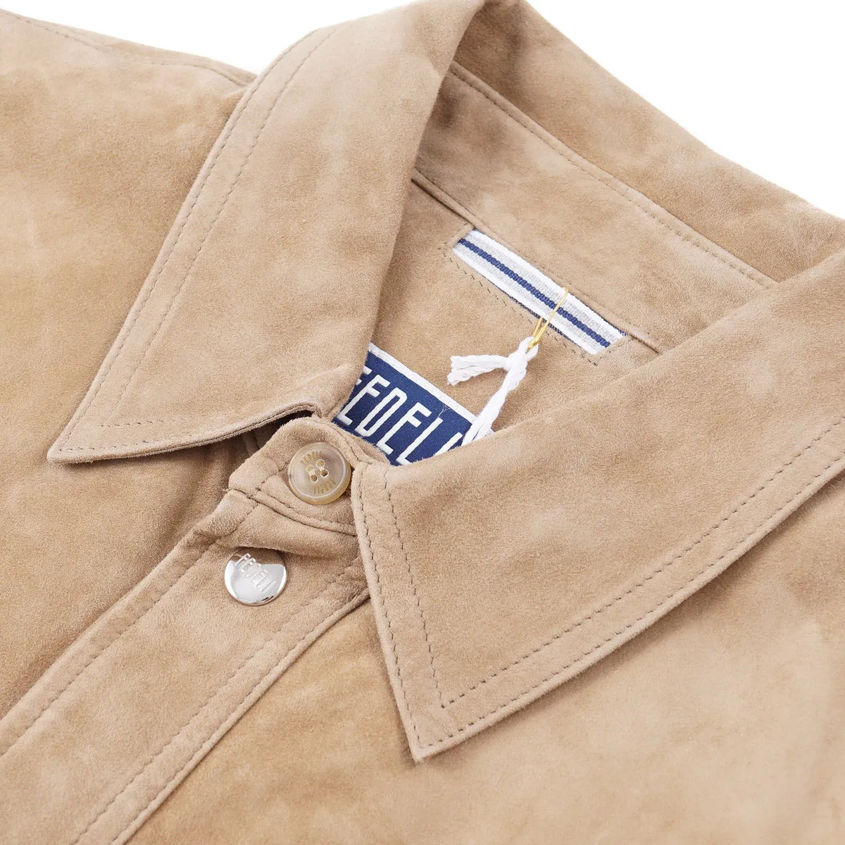 Fedeli Nappa Suede Shirt-Jacket