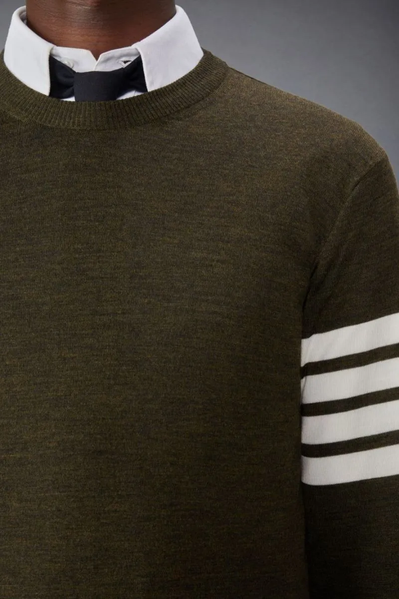 Fine Merino Wool 4-Bar Pullover