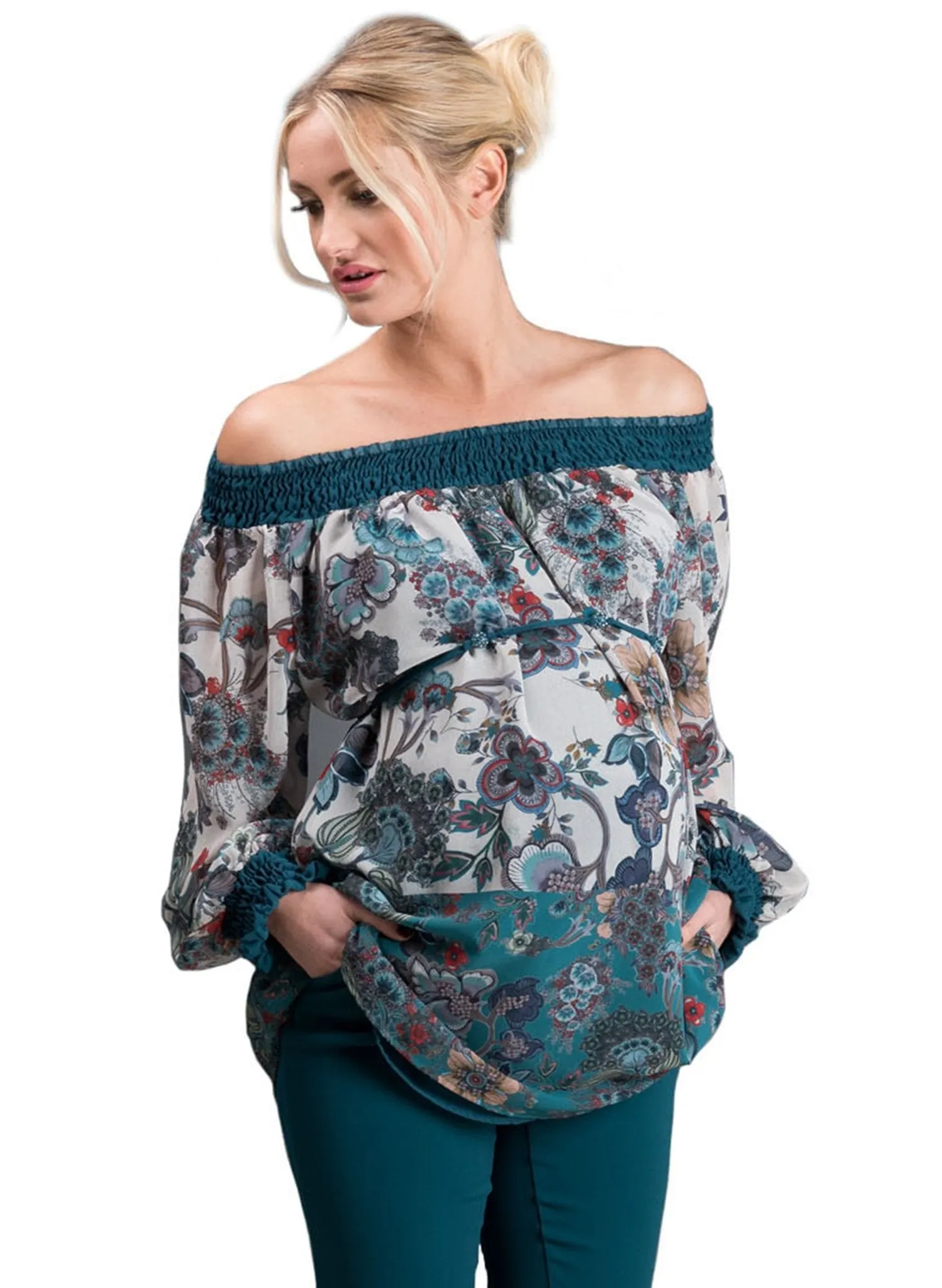 Floral Print Maternity Tunic