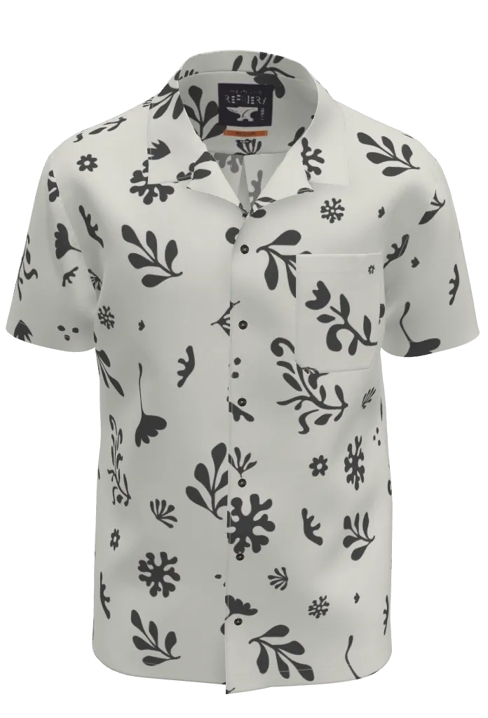 Floral Shirt _ 150426 _ White