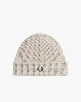 Fred Perry Waffle Knit Beanie - Porridge Marl