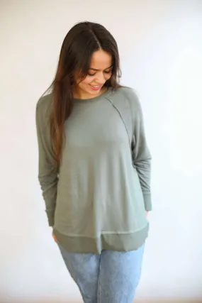 Free Flowing Long Sleeve Nursing Top