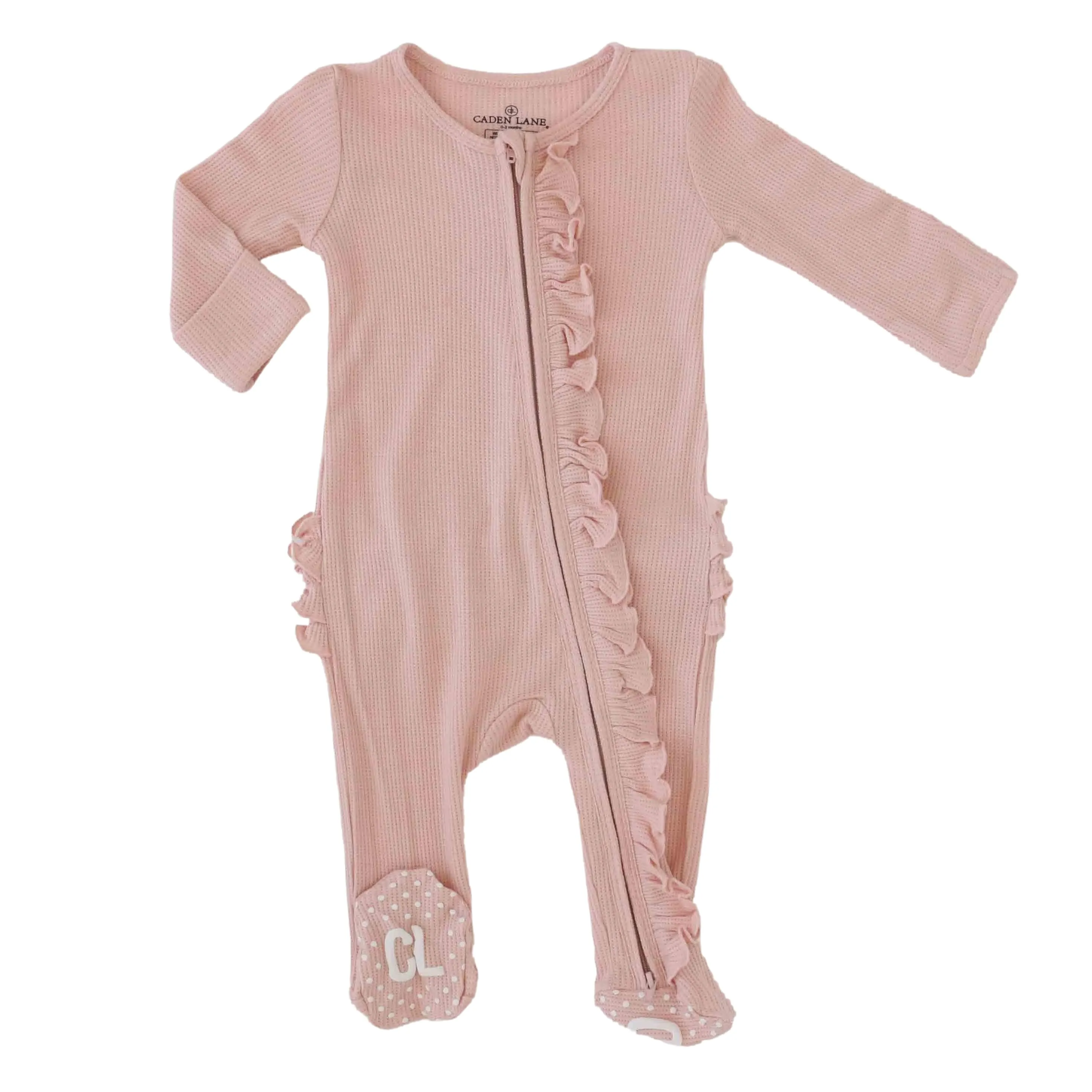 Girl Ruffle Zipper Footies - Best Sellers