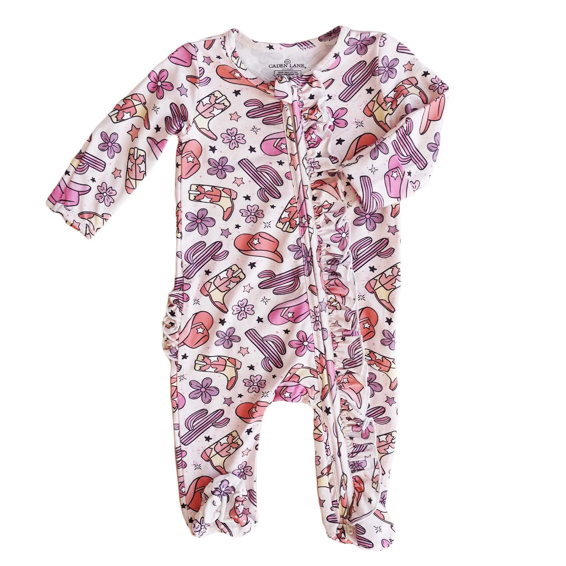 Girl Ruffle Zipper Footies - Best Sellers