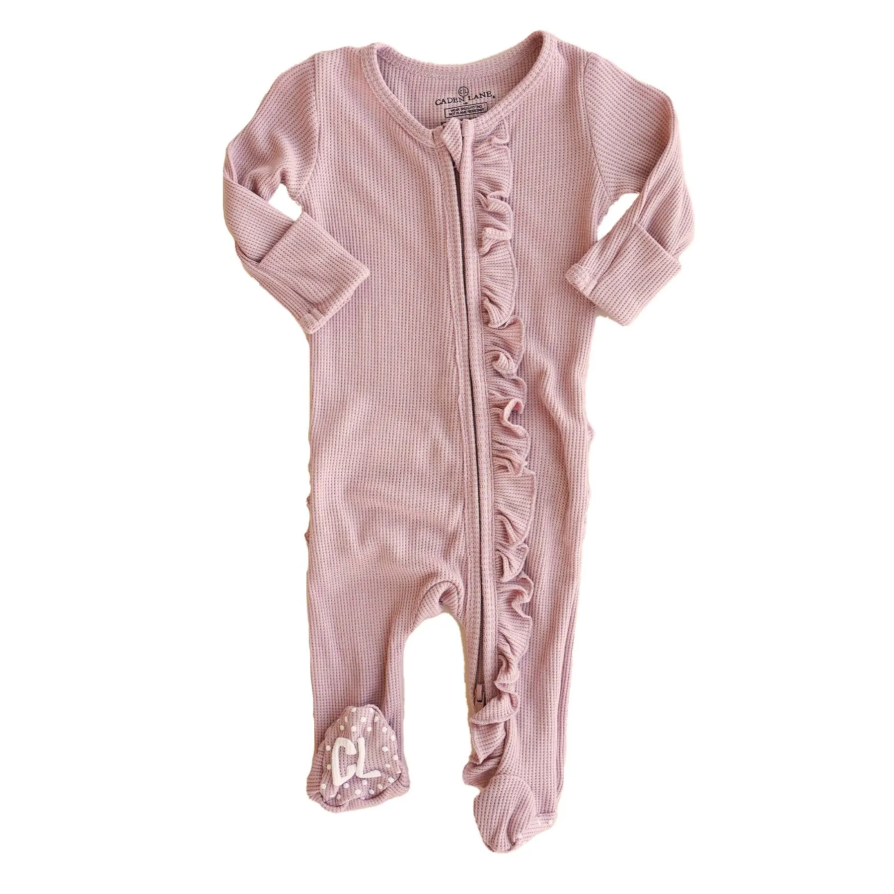 Girl Ruffle Zipper Footies - Best Sellers