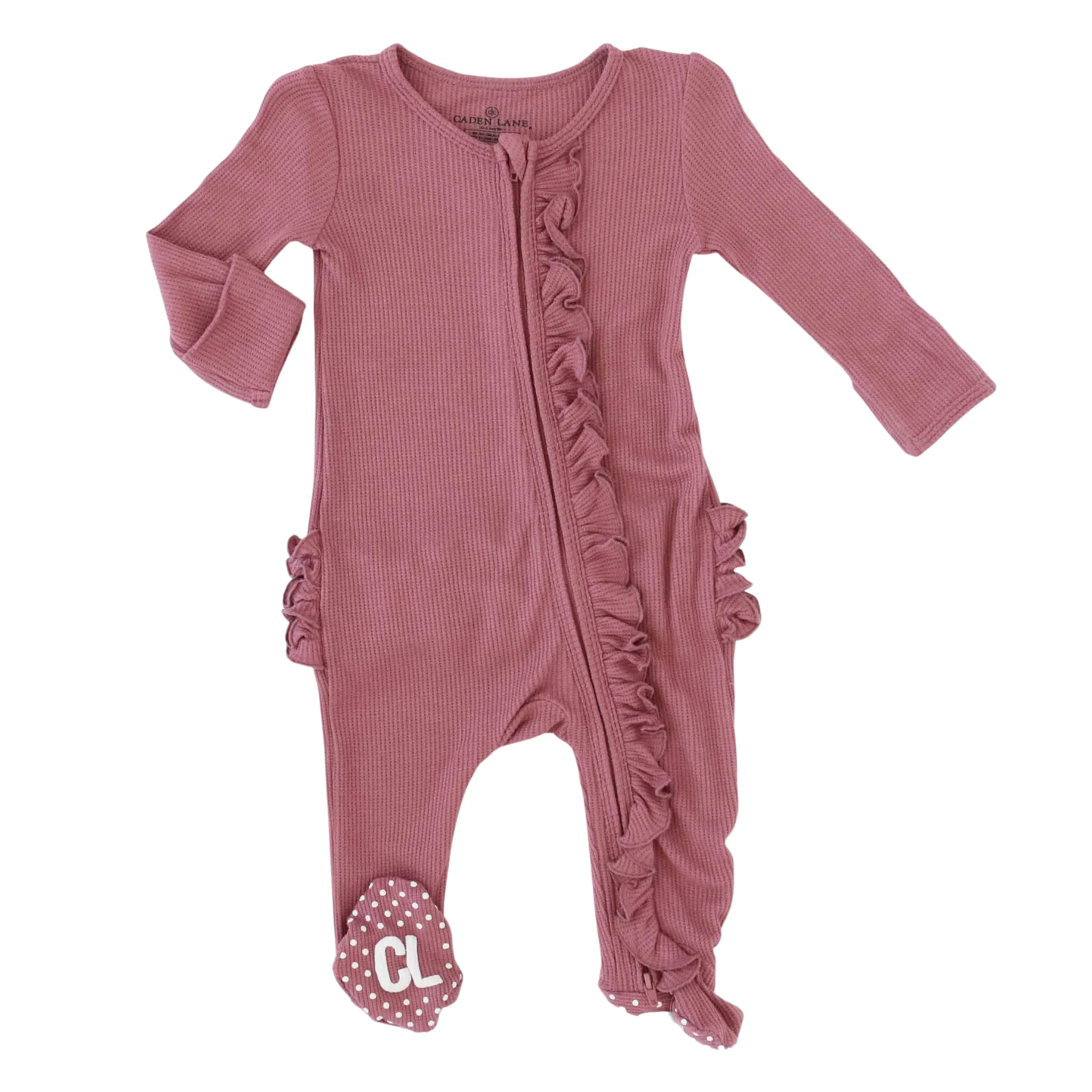 Girl Ruffle Zipper Footies - Best Sellers