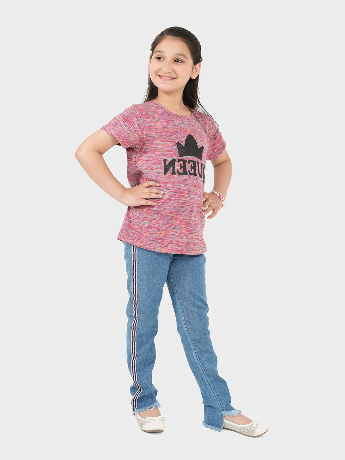 Girls "HISHMAN' Casual Denim Pants