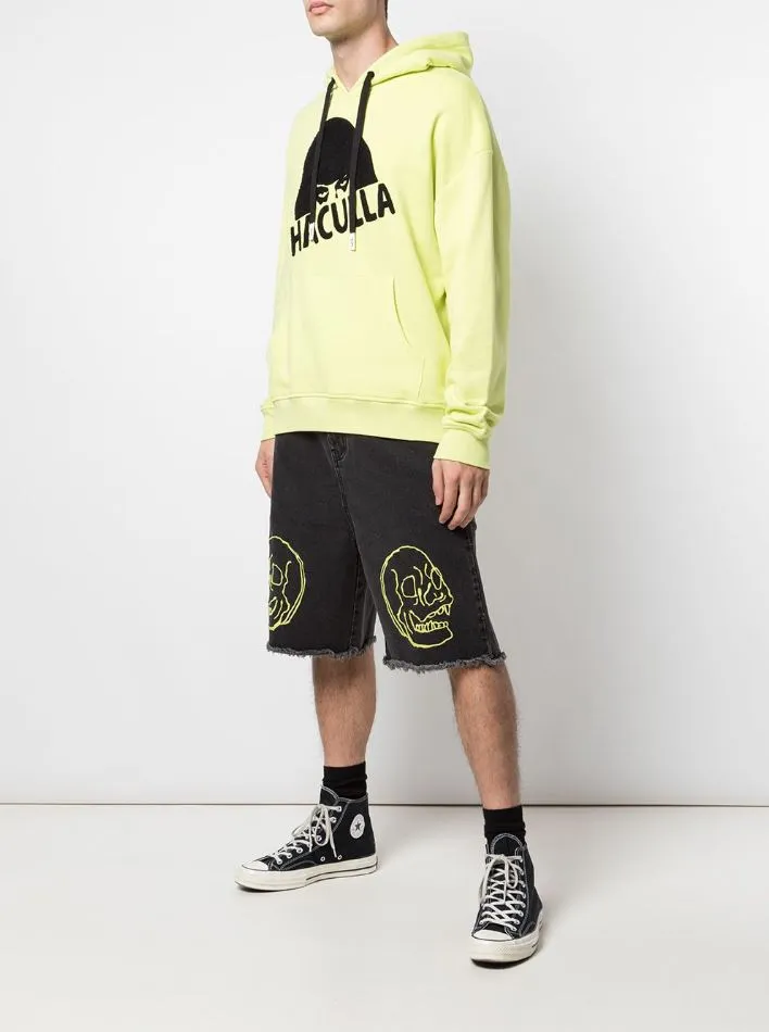 GLOSS DROP SHOULDER HOODIE LIME