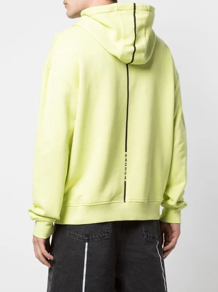 GLOSS DROP SHOULDER HOODIE LIME