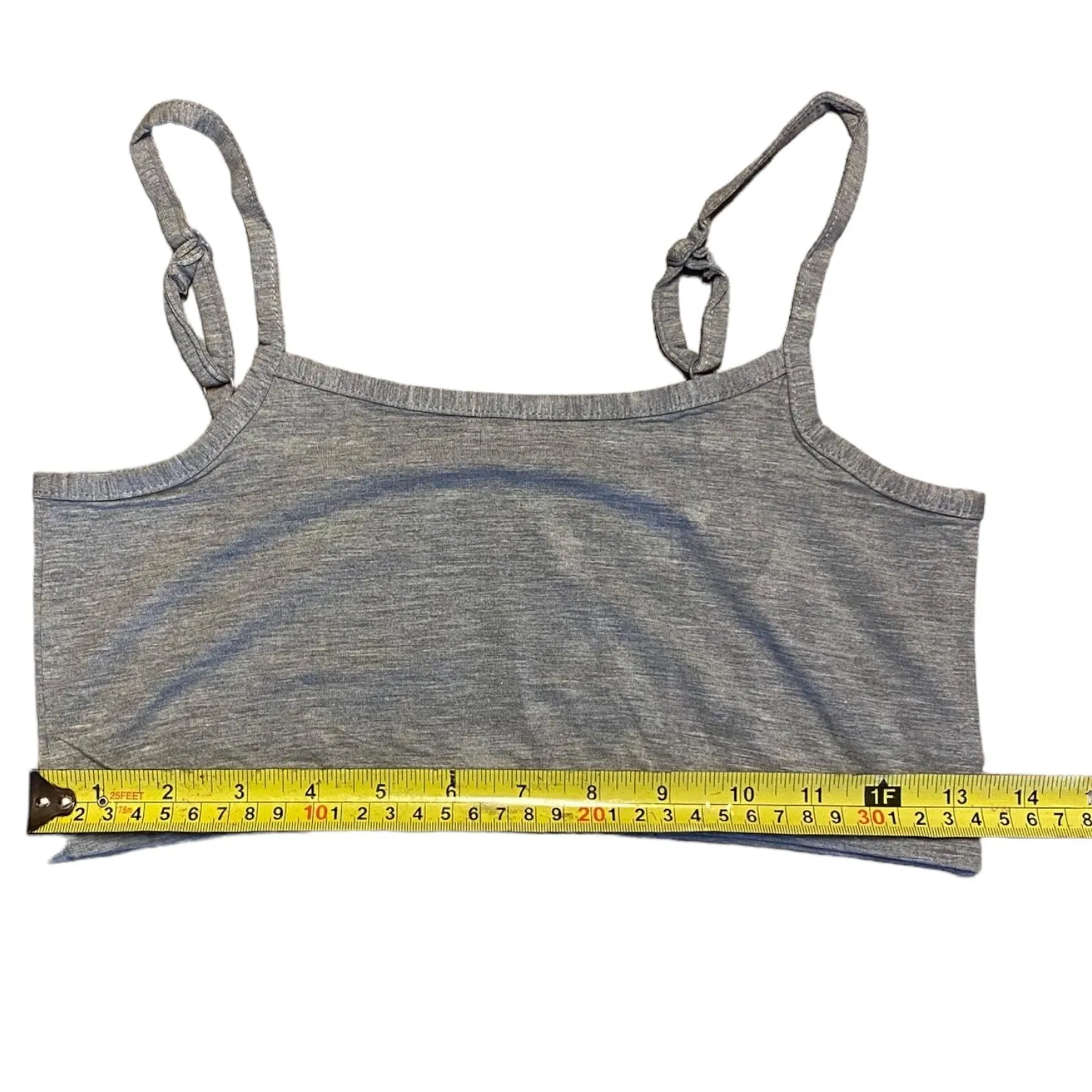 Gray Girls Crop Top Tank Size X-Large