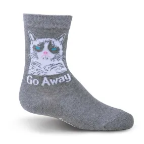 Grumpy Cat Go Away Kids Socks