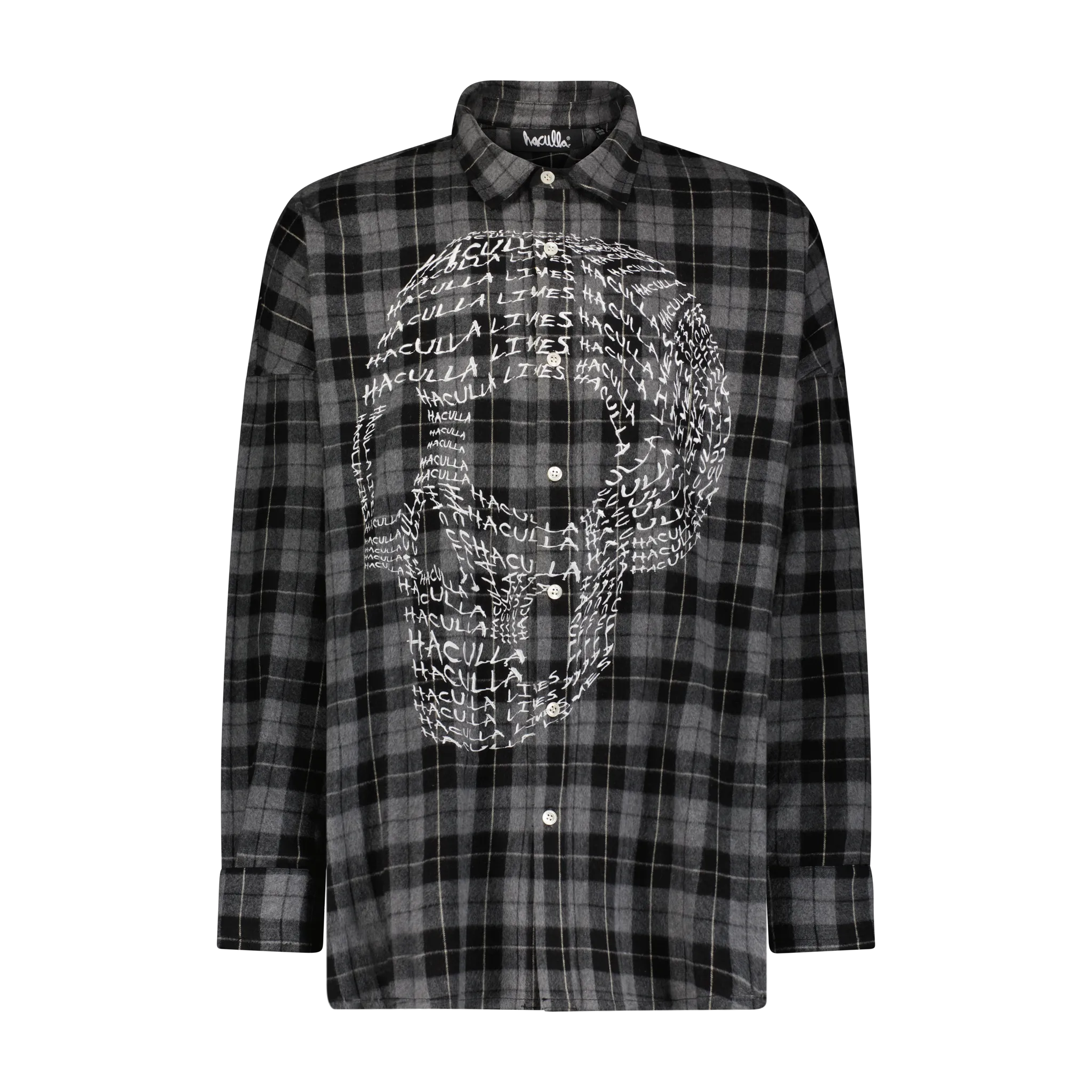 HACULLA LIVES SKULL WOVEN SHIRT