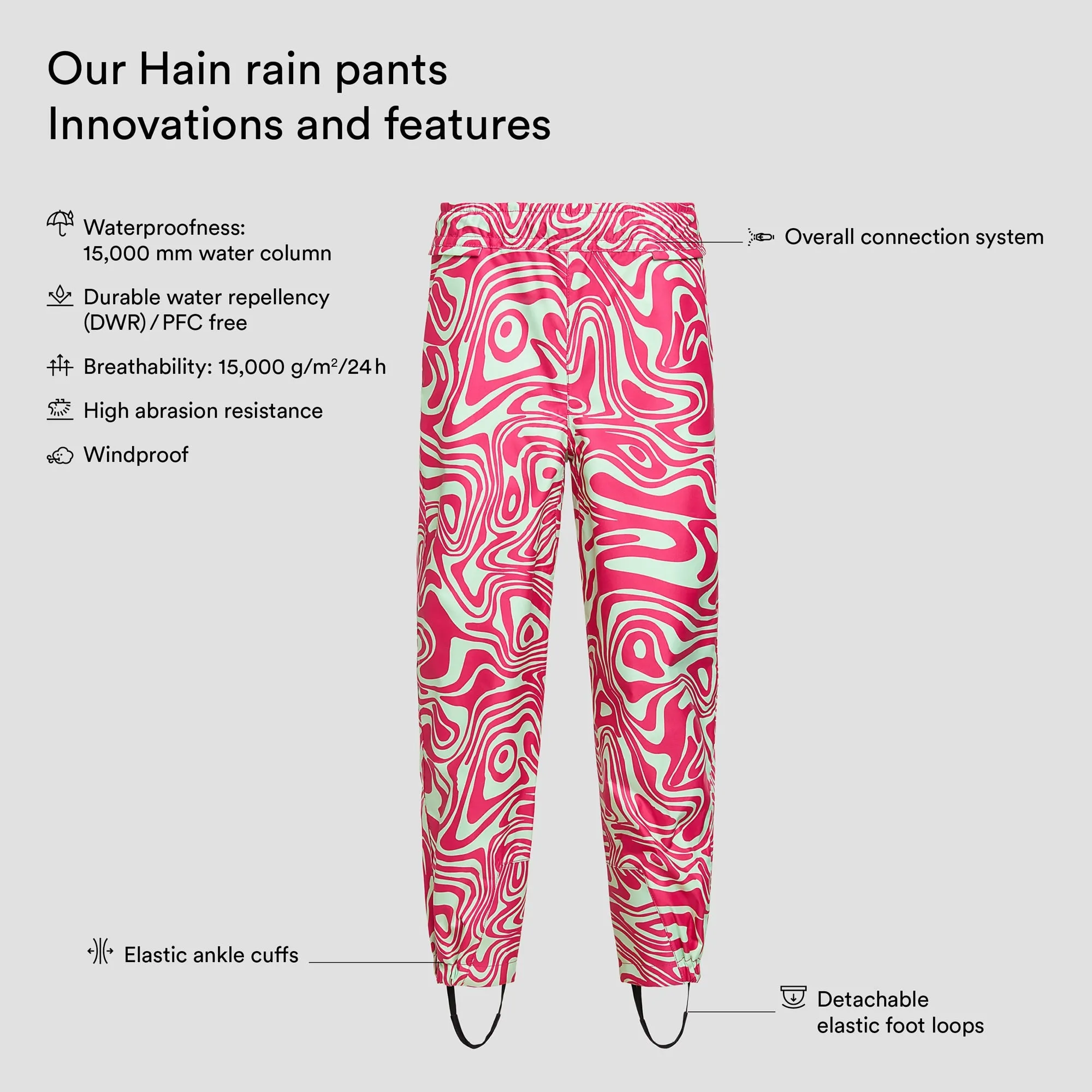 Hain rain pants "Legna"