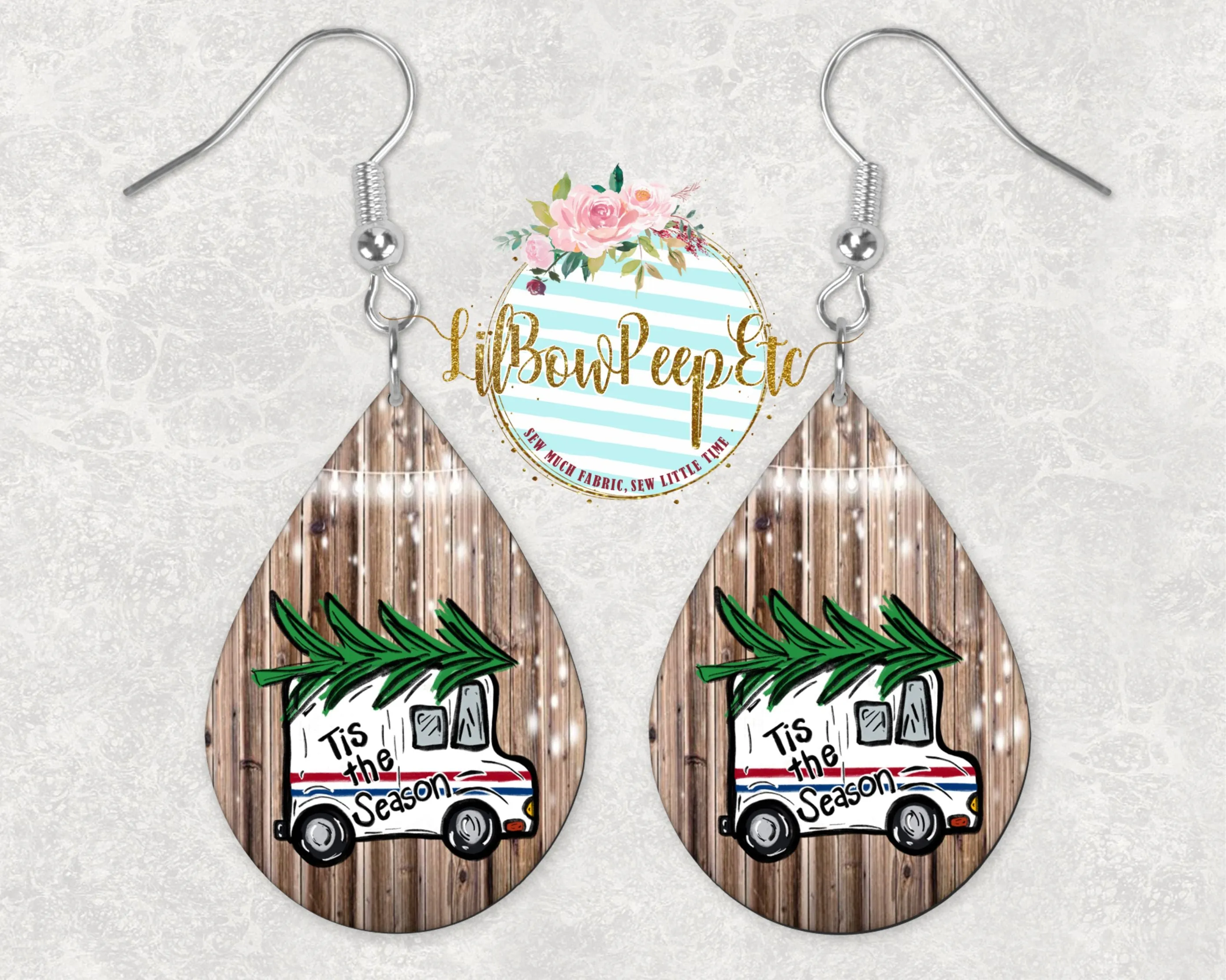 Hardboard Earrings USPS Holiday: Tis The Season