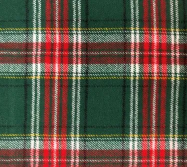 Holly Jolly Plaid Flannel Dog Collar