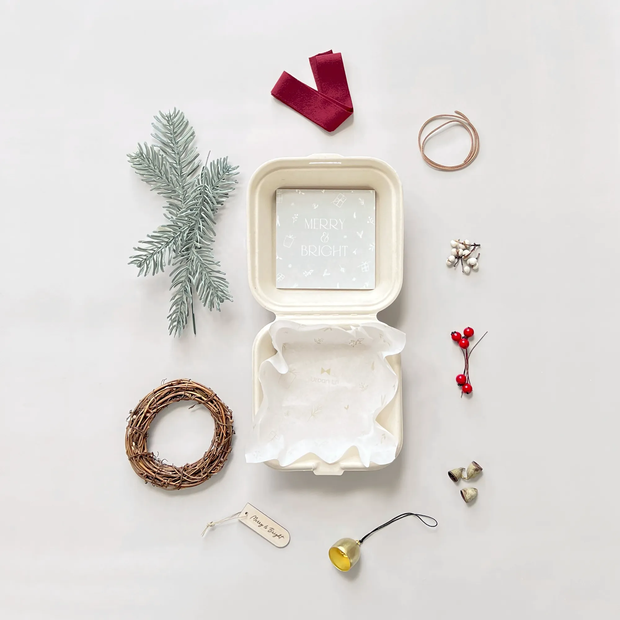 Home For Christmas Bento Wreath Craft Kit