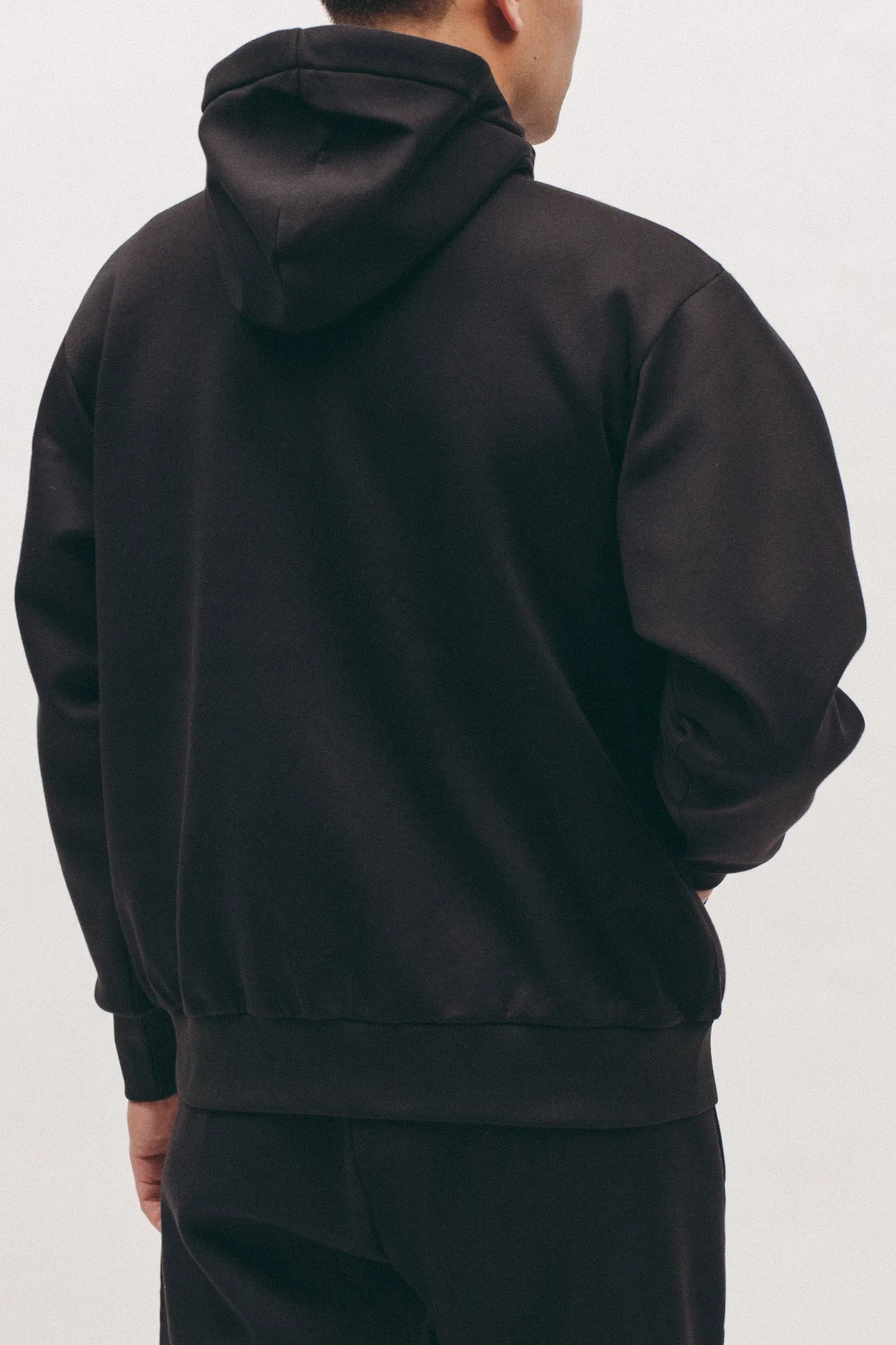 Hoodie Poly Fleece - Black