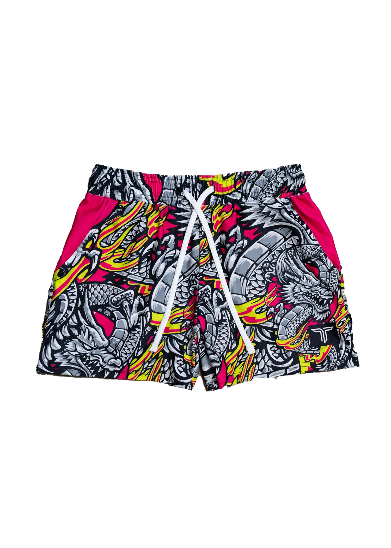 Iron Dragon Gym Shorts (5” & 7" Inseam) - Magenta