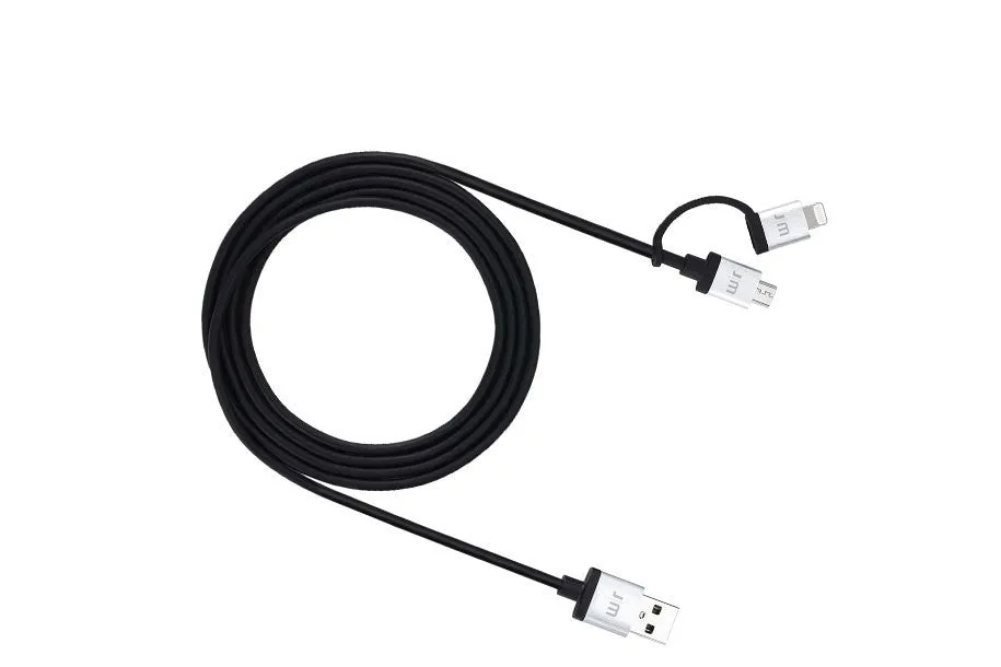 Just Mobile - AluCable Duo Micro USB and Lightning Cable