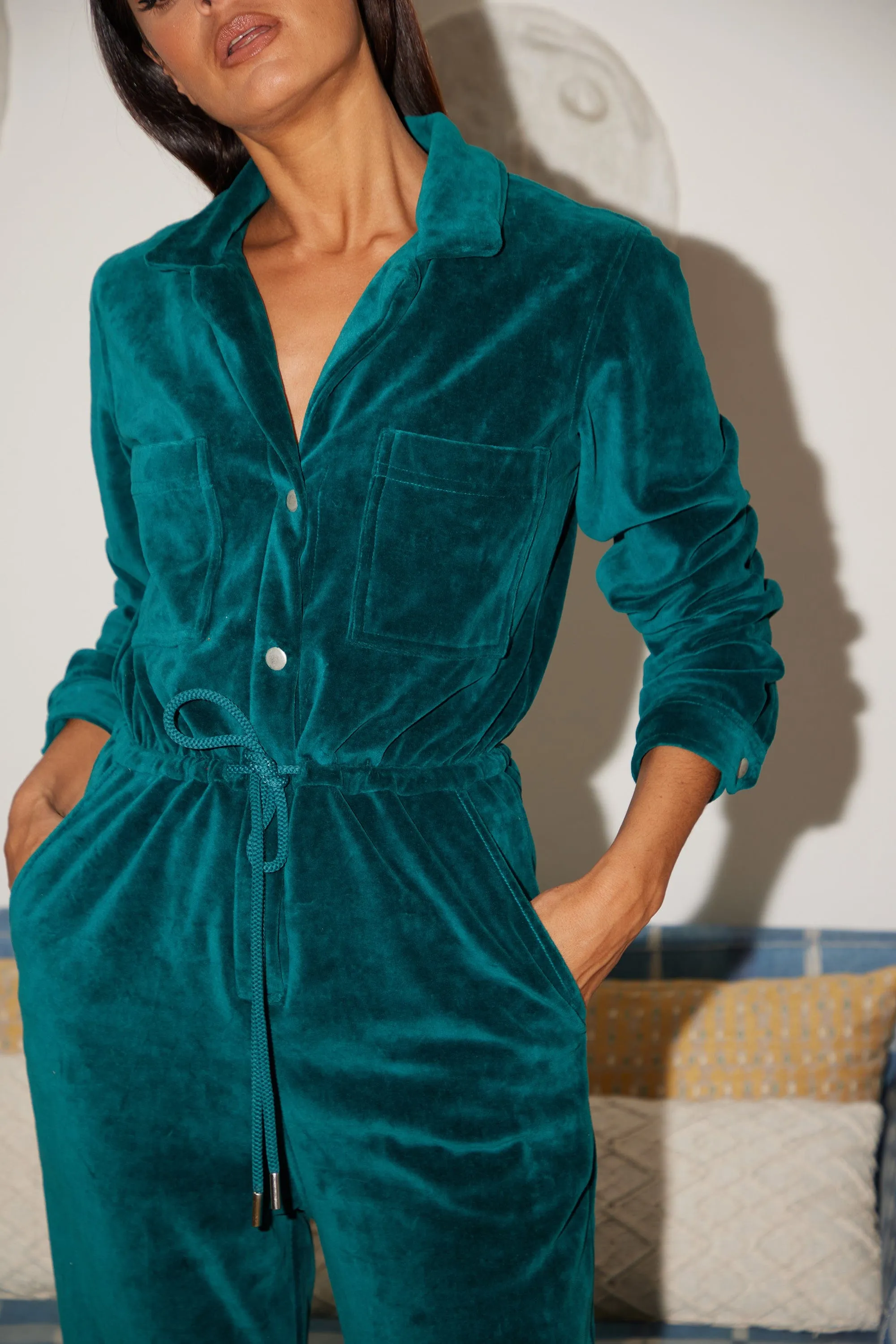 Katsumi Jumpsuit In Pine Green