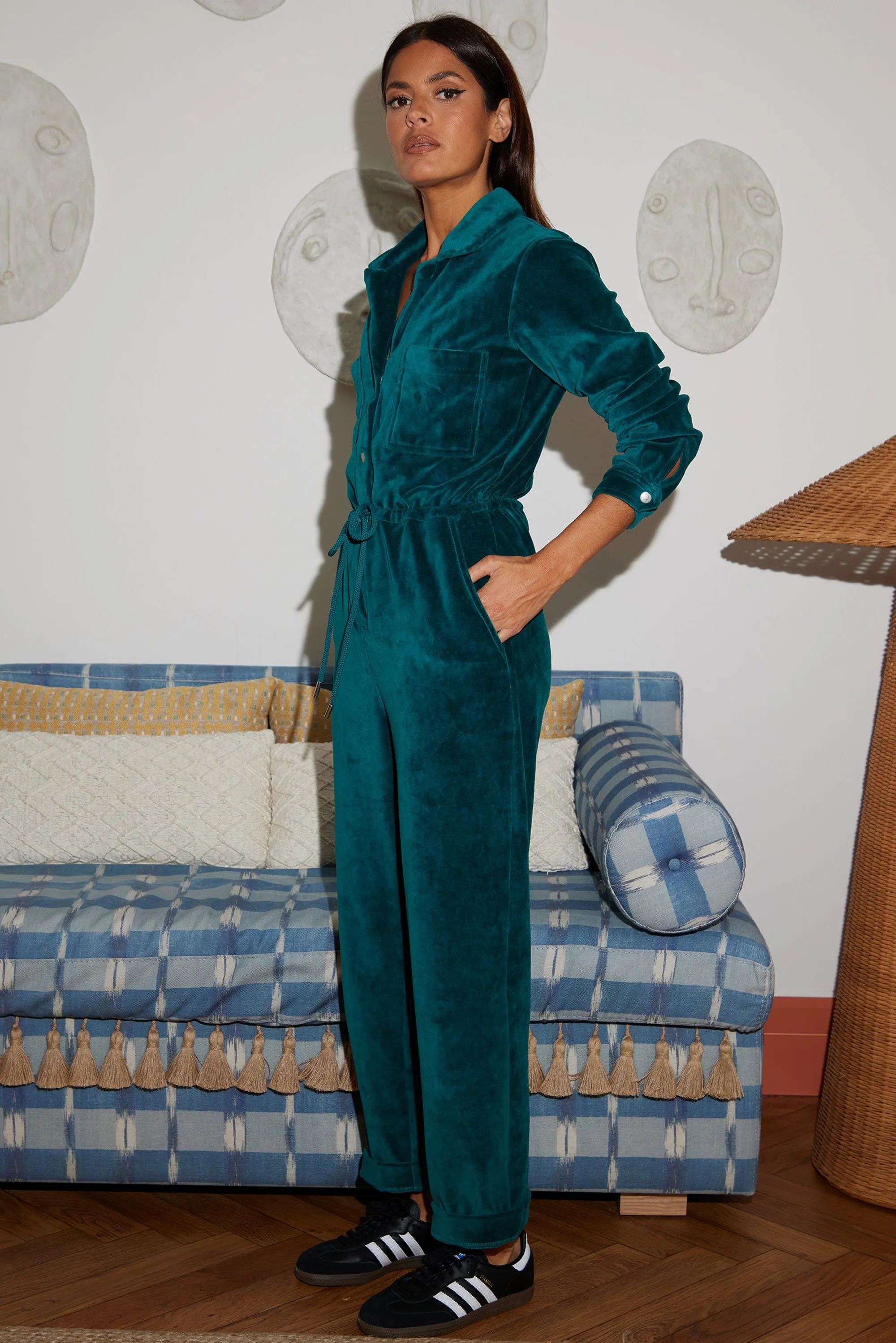 Katsumi Jumpsuit In Pine Green