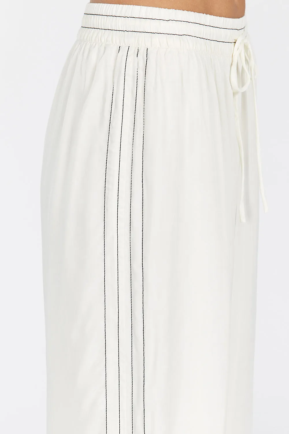 KEELY CREAM CUPRO DRAWSTRING PANT