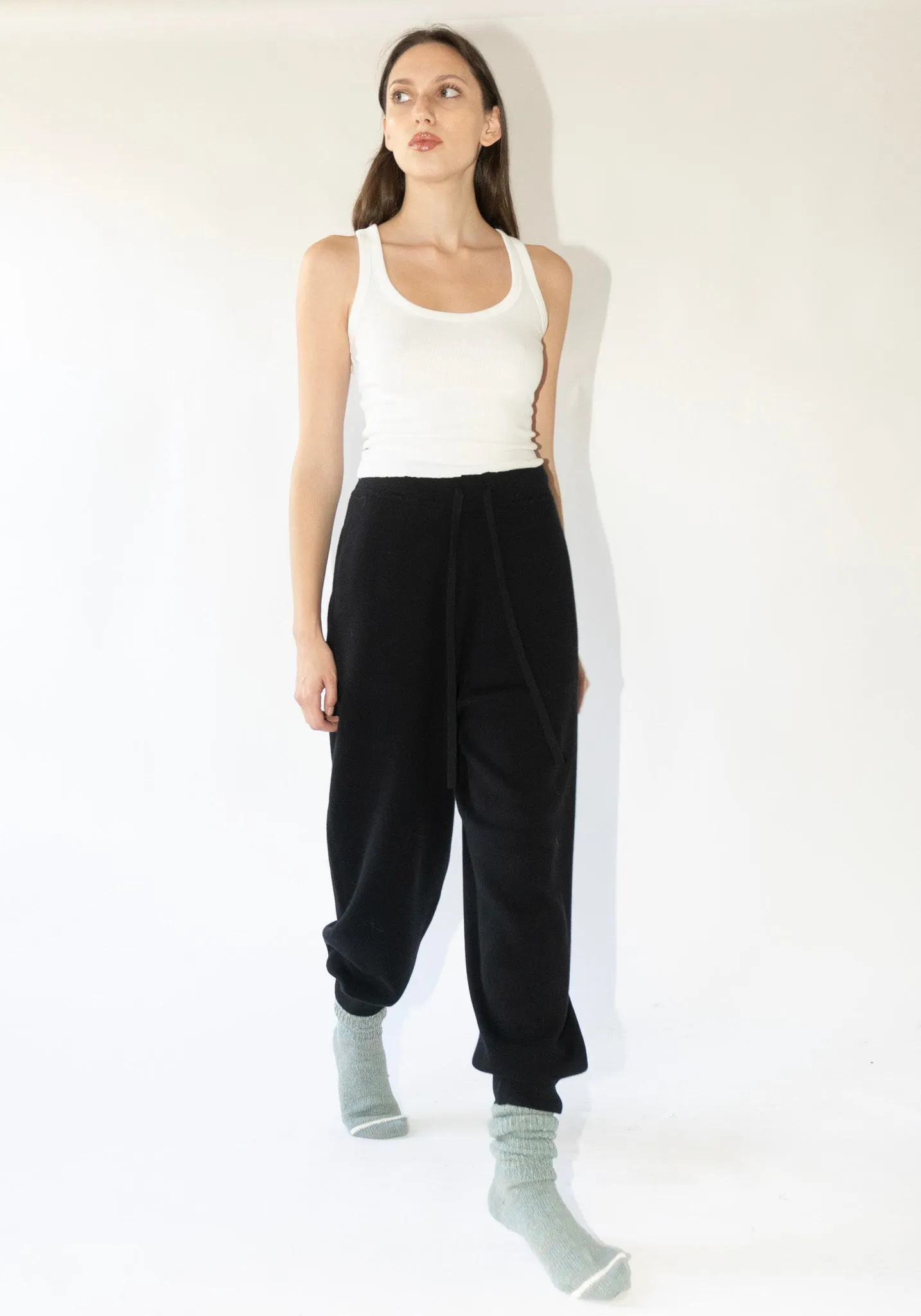 Knit Sweatpants in Black