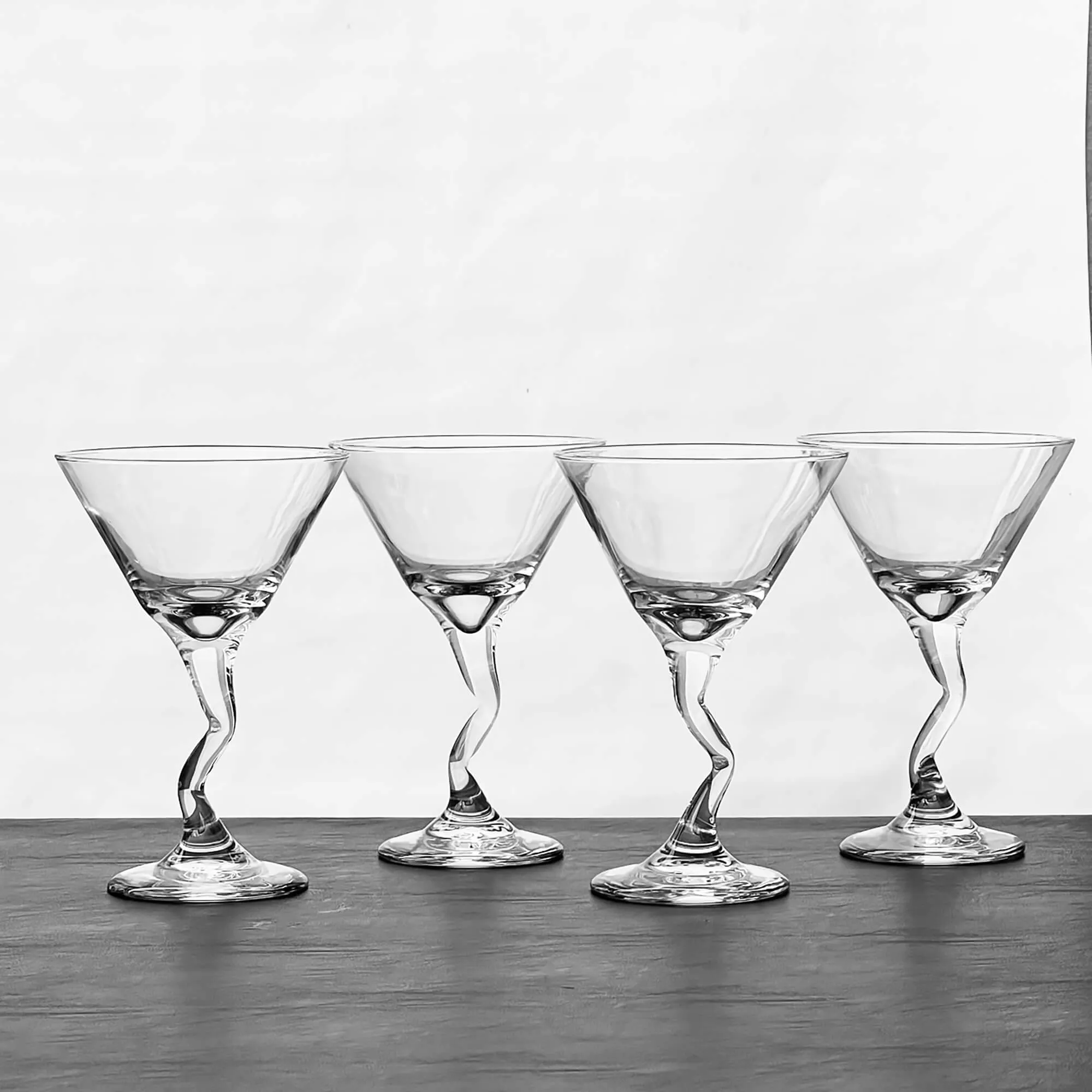 Libbey Z-Stem Martini Cocktail Glasses - Set of 4