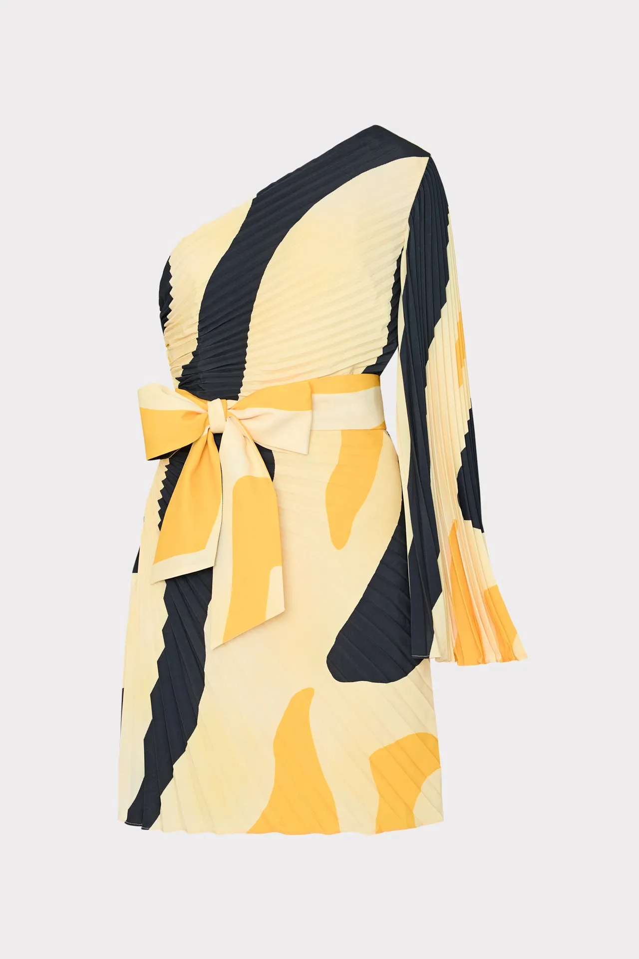 Linden Zebra Pleated Dress