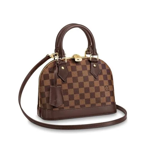 Louis Vuitton Alma Bb Brown Damier Ébène Canvas Cross Body Bag