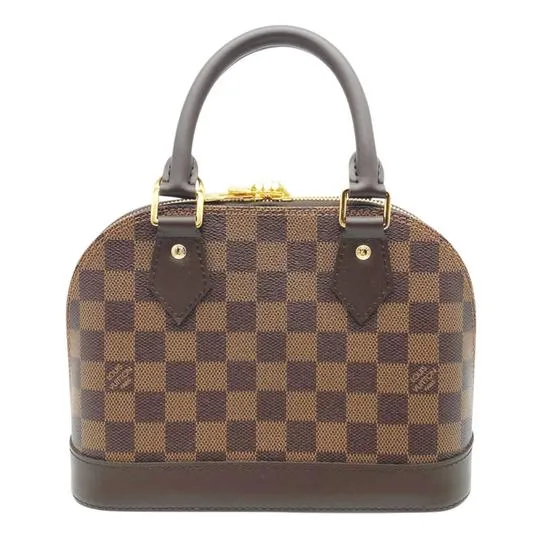 Louis Vuitton Alma Bb Brown Damier Ébène Canvas Cross Body Bag