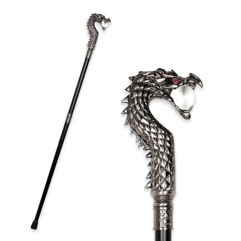 Lucas Wooden Walking Stick With Dragon Handle