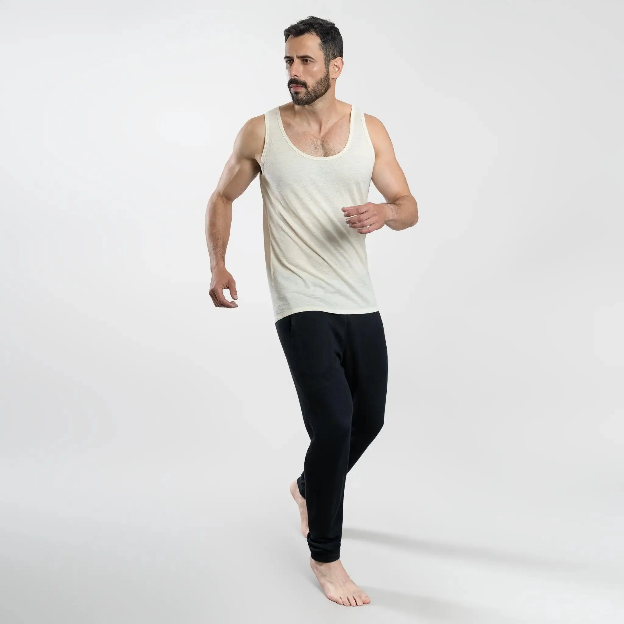 Men's Alpaca Wool Joggers: 300 Lightweight