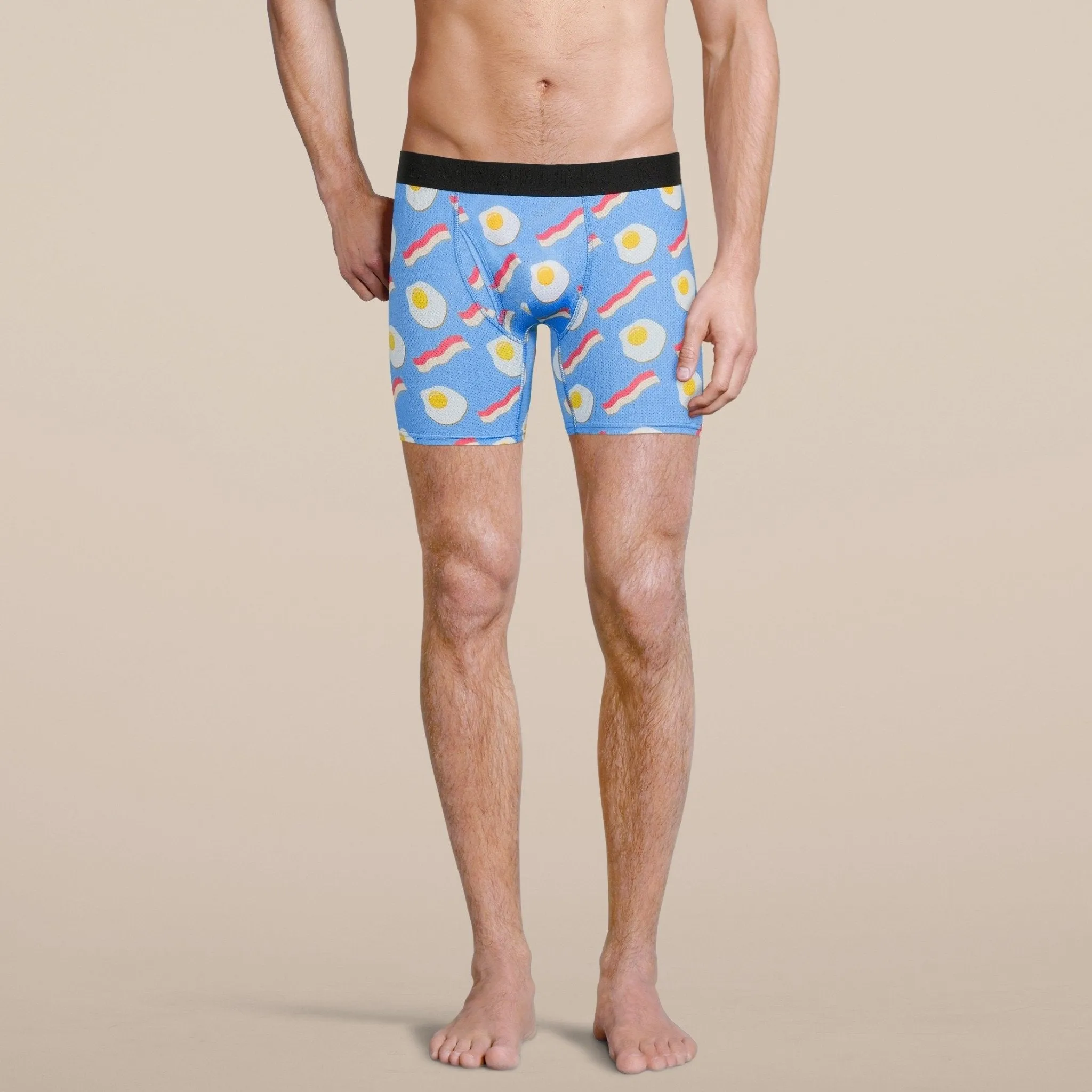 Men's Bacon and Eggs Boxer Brief Underwear