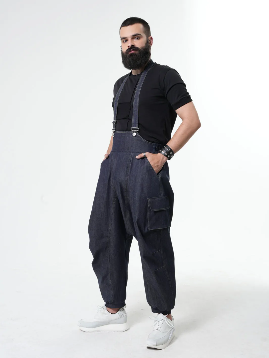 Mens Denim Jumpsuit