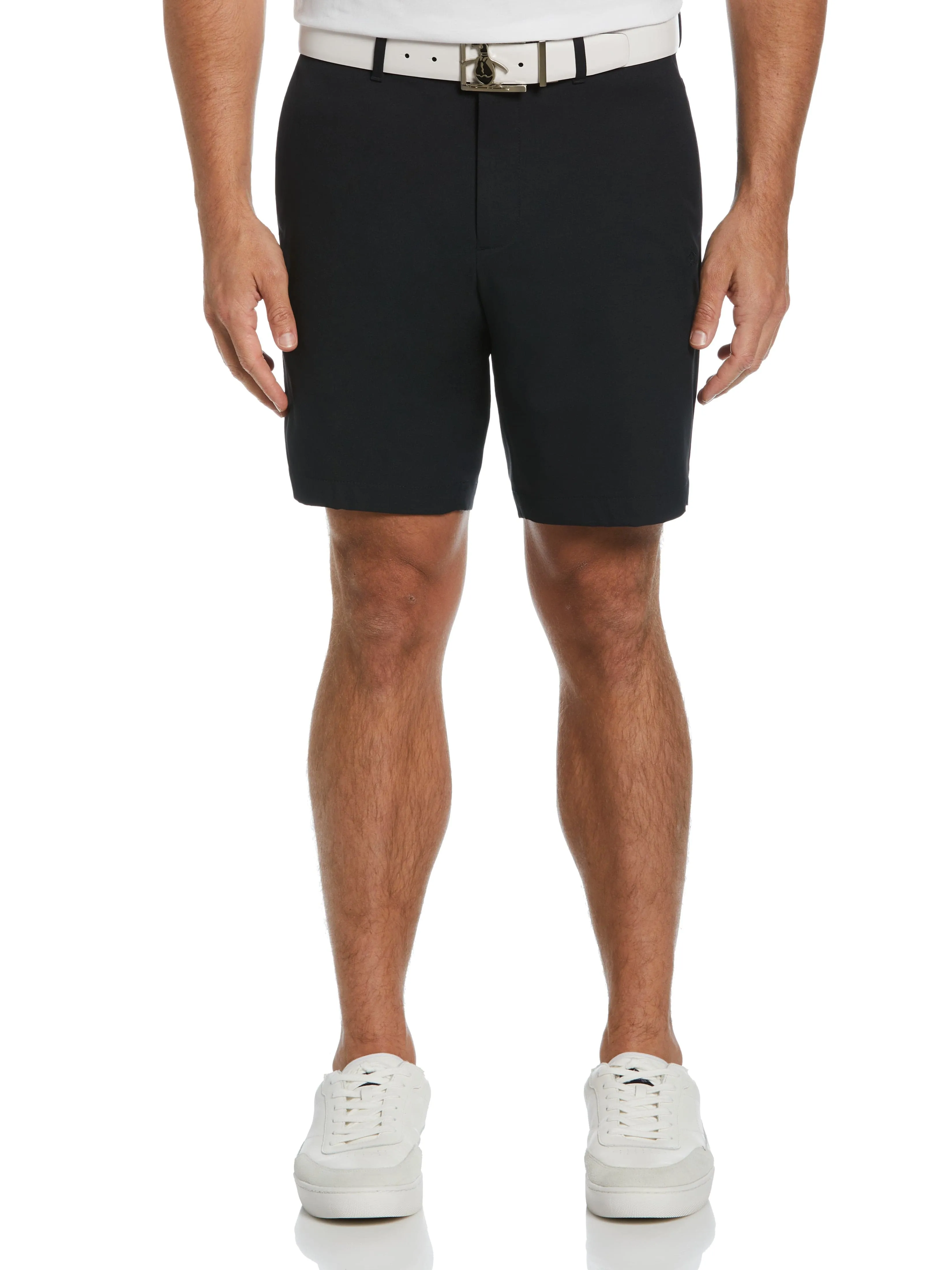 Men's Flat Front Solid Golf Shorts