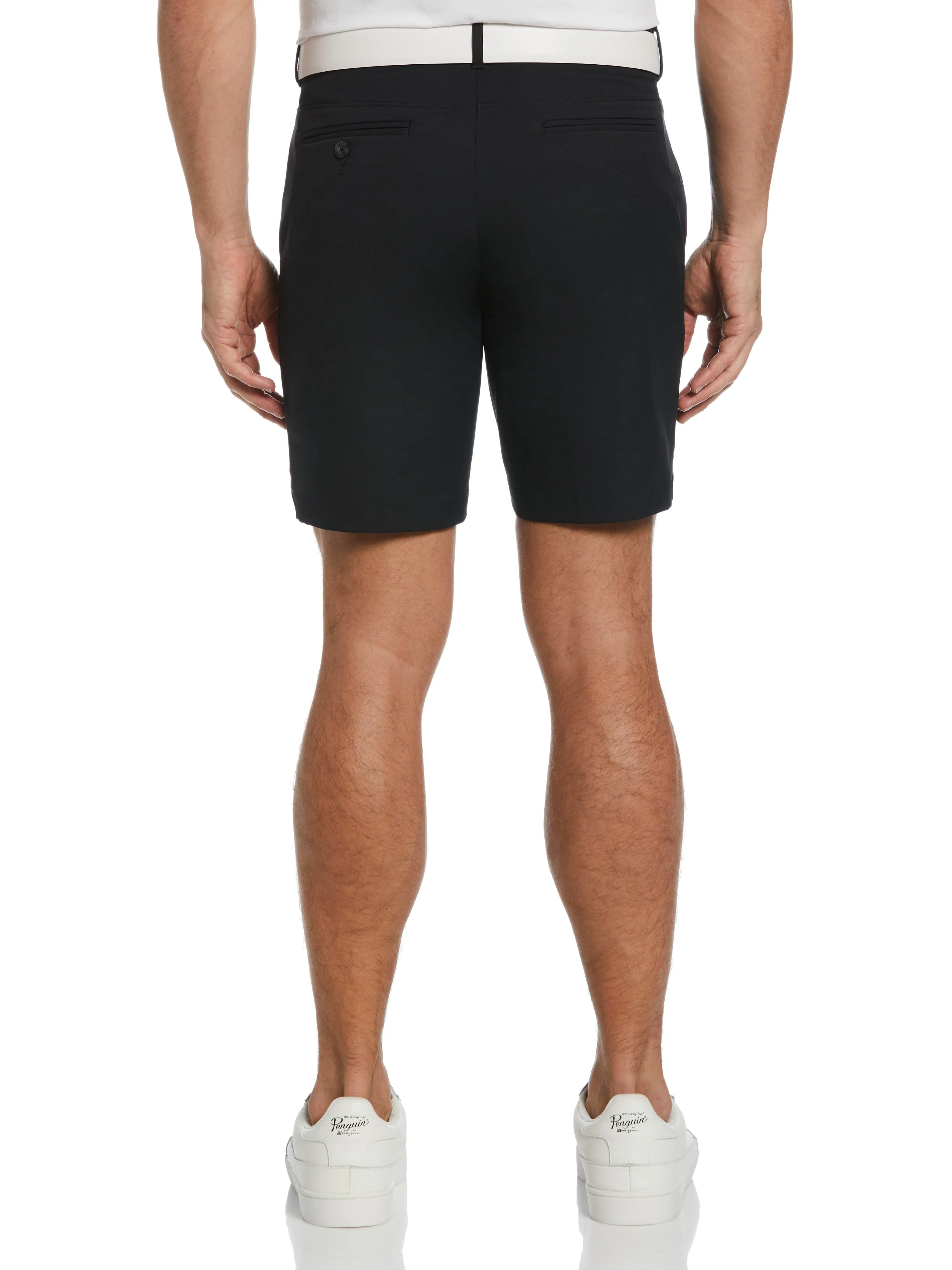 Men's Flat Front Solid Golf Shorts