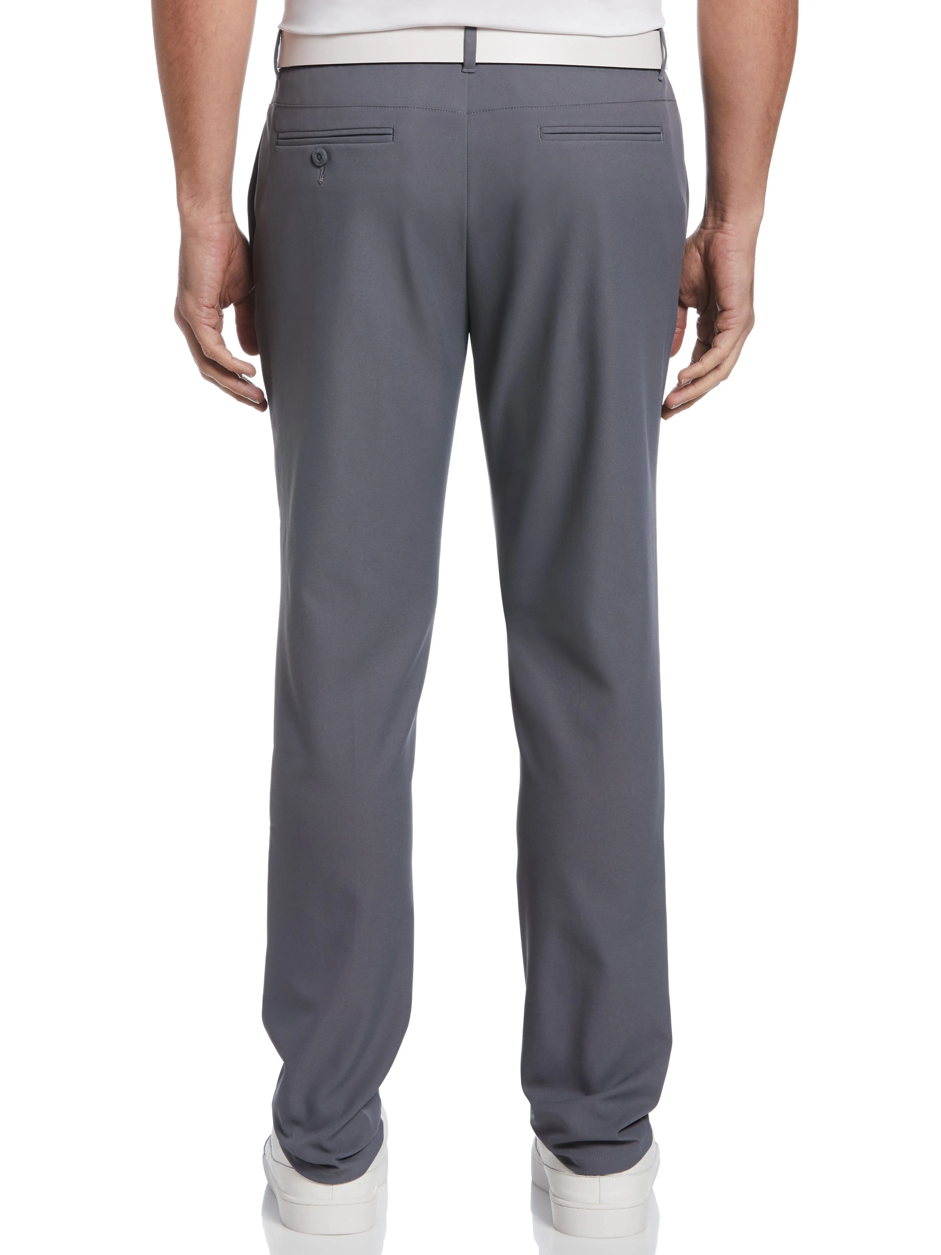 Men's Flat Front Solid Golf Trousers